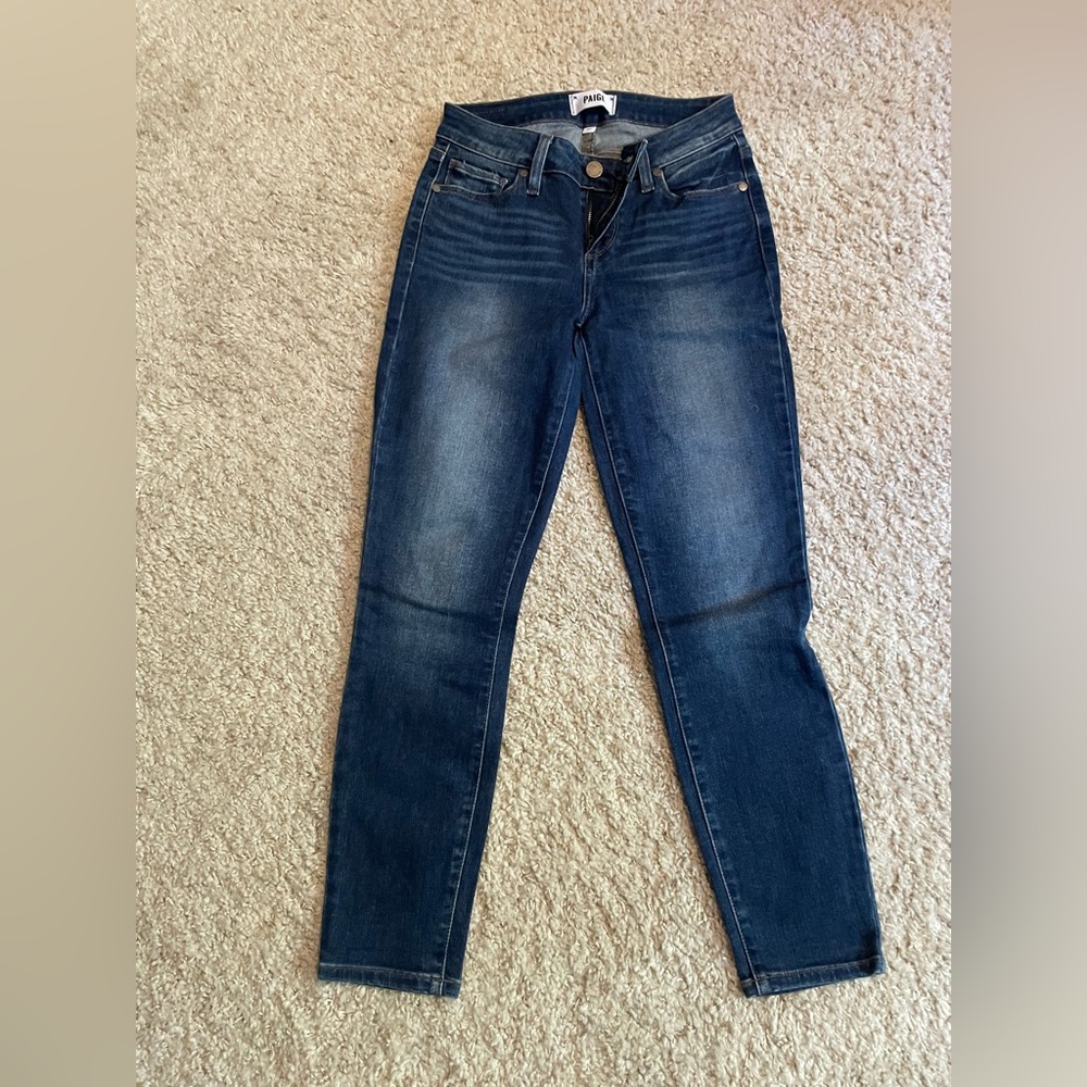 PAIGE Verdugo Ankle Jeans, Color Transcend, Size 25, Worn Once, Like New